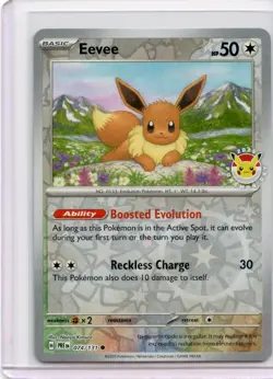Eevee Pokemon Day Stamp 074/131 Pokemon TCG Prismatic Evolutions - Image 1