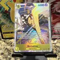 Borsalino Foil SR EB04-058 - One Piece - OP15 Kami’s Island ENG NM RARE FLIPPER - Image 1