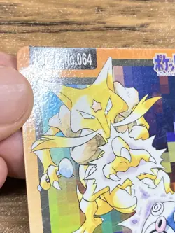 Pokemon Carddass Card Kadabra File No.64 Bandai Pocket Monsters 1997 Japan - Image 4