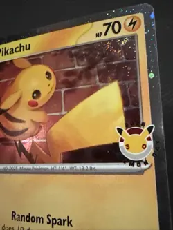 Pikachu 051 Holo Swirl Pokemon Day Card - Image 2