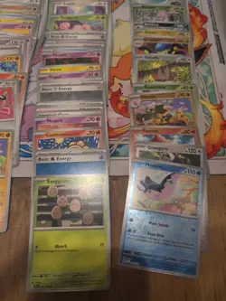 Lot Of 198 Pokemon Cards, Stellar Crown, Surging Sparks - Image 2