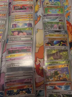 Lot Of 198 Pokemon Cards, Stellar Crown, Surging Sparks - Image 3