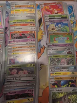Lot Of 198 Pokemon Cards, Stellar Crown, Surging Sparks - Image 4