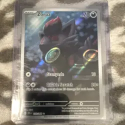 Pokemon TCG Zorua Holo Card 075/064 Basic Darkness HP 70 Stampede Double Scratch - Image 1