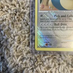 Pokemon Card - Snorlax League Promo Rising Rivals 33/111 Reverse Holo Crosshatch - Image 4