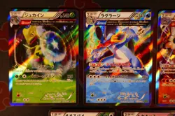 LP/NM JAPANESE Pokemon XY FULL ART Holo-Rare Card LOT Set Swampert 015/070 XY5#2 - Image 2
