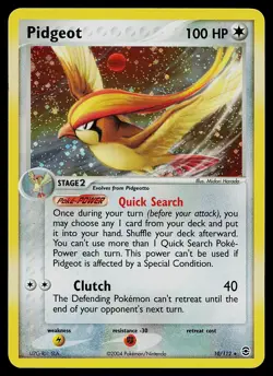 Pokemon Card - Pidgeot FireRed & LeafGreen 10/112 Holo Rare - Image 1