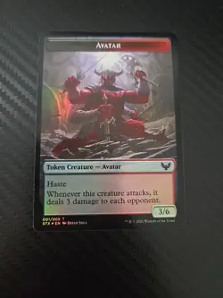 Avatar Token Elemental Token - Strixhaven STX - Foil - MTG - NM - Image 1