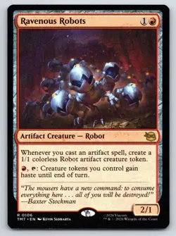 MTG Ravenous Robots Normal R Teenage Mutant Ninja Turtles TMT 106 NM Magic - Image 1