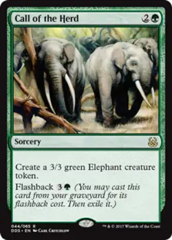 MTG-4x-Near Mint, English-Call of the Herd-Duel Decks: Mind vs. Might - Image 1