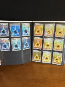 Black Bolt/White Flare- HOLO Energy Cards - 2025 Pokemon 129 Card lot + Binder - Image 4