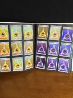 Black Bolt/White Flare- HOLO Energy Cards - 2025 Pokemon 129 Card lot + Binder - Image 5