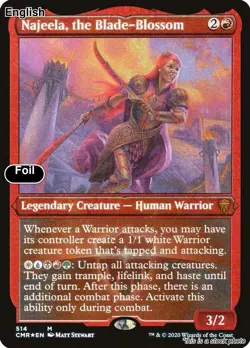 Najeela, the Blade-Blossom (Foil Etched) EN [CMR - 514] - NM [Foil] TCG MTG - Image 1
