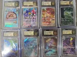 CGC PRISTINE- 8 Slab Pokemon Lot - JP Art Rare - Holo - Image 1