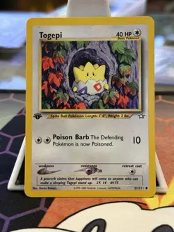 1st Edition Togepi 51/111 Neo Genesis - Pokemon TCG - - Image 1