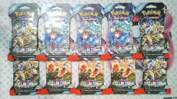 Pokemon TCG - SV07: Stellar Crown - Sleeved Booster Pack Blister - Lot of 10 - Image 2