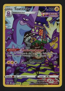 Toxtricity GG09/GG70 Crown Zenith: Galarian Gallery Ultra Rare Pokemon TCG - Image 1
