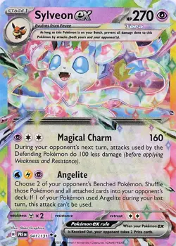 Sylveon ex - Pokemon Holo Double Rare 2025 Prismatic Evolutions 041/131 NM - Image 1