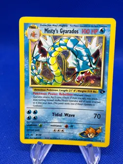 VTG Pokemon Gym Challenge Misty’s Gyarados 13/132 Holo Rare MP - Image 1
