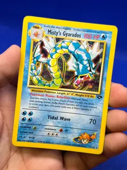 VTG Pokemon Gym Challenge Misty’s Gyarados 13/132 Holo Rare MP - Image 2