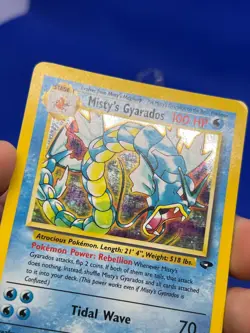 VTG Pokemon Gym Challenge Misty’s Gyarados 13/132 Holo Rare MP - Image 3
