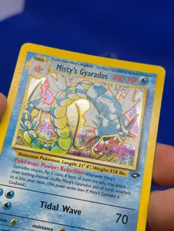 VTG Pokemon Gym Challenge Misty’s Gyarados 13/132 Holo Rare MP - Image 5