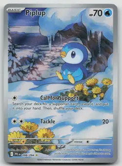 Pokemon TCG Piplup Illustration Rare 098/094 Near Mint Phantasmal Flames - Image 1