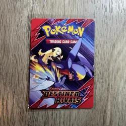 Destined Rivals Pack Art Trainer Tip PreRelease Card Cynthia Garchomp Exclusive - Image 2
