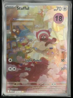 2025 POKEMON MEG EN-MEGA EVOLUTION 154 STUFFUL ILLUSTRATION RARE - Image 3
