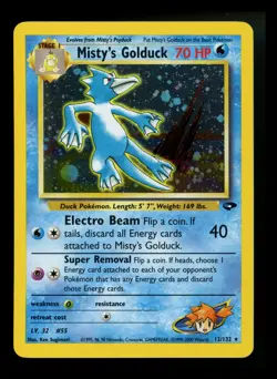 Misty's Golduck 12/132 Gym Challenge 2000 Holo Rare WOTC Pokemon Card TCG - Image 1