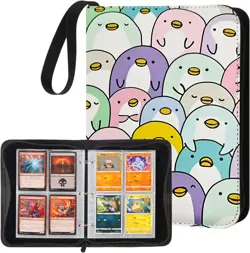 BRAND NEW Penguin Trading Card Binder 4 Pocket with 50 Removable Sleeves - Image 1