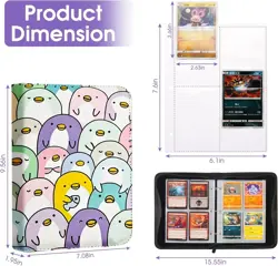 BRAND NEW Penguin Trading Card Binder 4 Pocket with 50 Removable Sleeves - Image 3