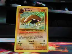 Kabuto Fossil Set MP Pokemon Card WOTC Vintage Kanto Rock Water Fossil - Image 1