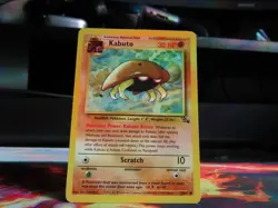 Kabuto Fossil Set MP Pokemon Card WOTC Vintage Kanto Rock Water Fossil - Image 3