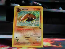 Kabuto Fossil Set MP Pokemon Card WOTC Vintage Kanto Rock Water Fossil - Image 5