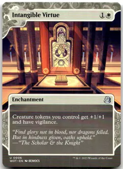 Intangible Virtue 6 Wilds of Eldraine: Enchanting Tales Magic: The Gathering NM - Image 1