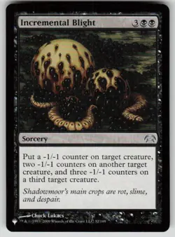 Incremental Blight Uncommon The List Reprints 32/169 MTG Near Mint 2020 - Image 1