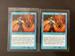 2 x REINS OF POWER Vintage Stronghold MTG Magic the Gathering Blue - Image 1