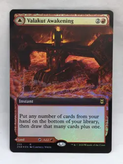 Foil Valakut Awakening Extended Art Zendikar Rising 355 NM - Image 1