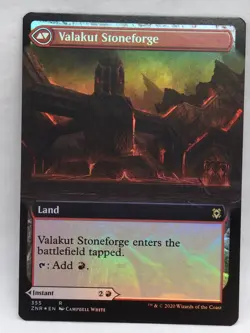 Foil Valakut Awakening Extended Art Zendikar Rising 355 NM - Image 2