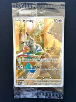 SEALED Mimikyu SVP 075 (Full Art ) Paldean Fates Black Star Promo Holo - Image 1