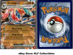 2024 Pokemon, Twilight Masquerade, #106/167 Greninja ex, Holo Double Rare - Image 1