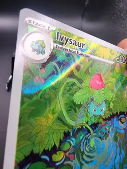 Ivysaur 167/165 SV Scarlet & Violet 151 Illustration Rare Holo EN HP 100 - Image 3