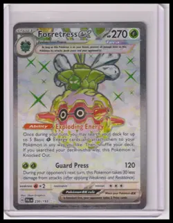SV02: Paldea Evolved #230/193 Forretress ex Ultra Rare Pokemon Trading Card - Image 1