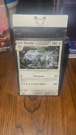 Pokemon Steelix COSMOS Holo Rare SV04 Paradox Rift 125/182 English - Image 1