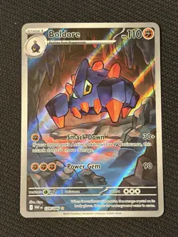 Pokemon TCG White Flare 128/086 Boldore Illustration Rare - NM - Image 1