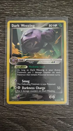 Pokemon TCG Dark Weezing Team Rocket Returns (2004) Card MP - Image 1