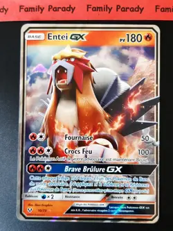 Entei GX 180pv 10/73 Carte Pokemon Ultra Rare Legendes Brillantes neuve fr - Image 1