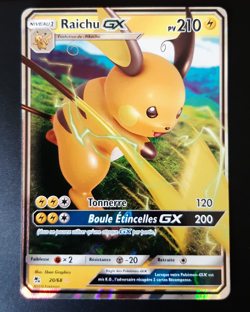 Raichu GX 20/68 Carte Pokemon Ultra Rare Destinees Occultes Francais - Image 1