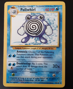 Poliwhirl 38/102 Carte Pokemon Wizards Base Set English - Image 1